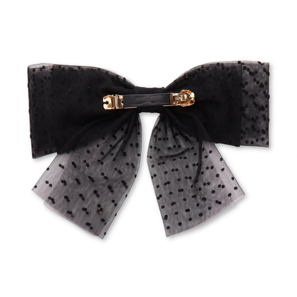 LELE SADOUGHI Swiss Dot Sheer Bow Barrette - Price Firm